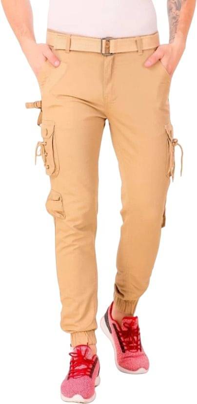     			hibok Slim Men's Cargos - Gold ( Pack of 1 )
