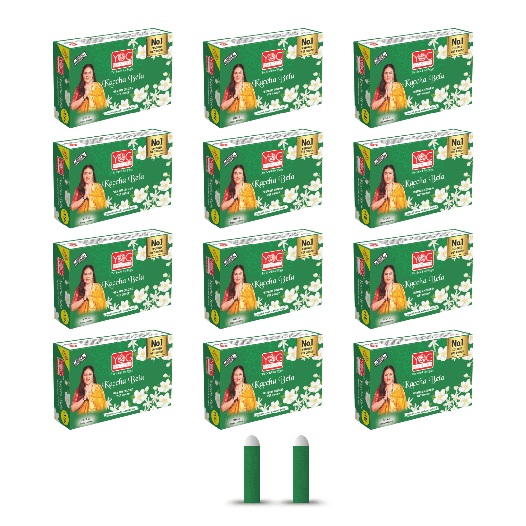     			yogmantra Dhoop Jasmine 40 gm ( Pack of 12 )