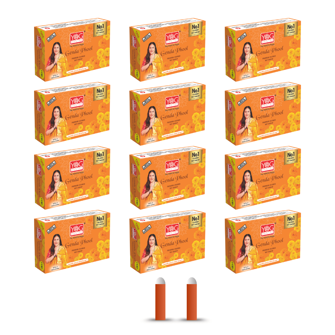     			yogmantra Dhoop Marigold 40 gm ( Pack of 12 )