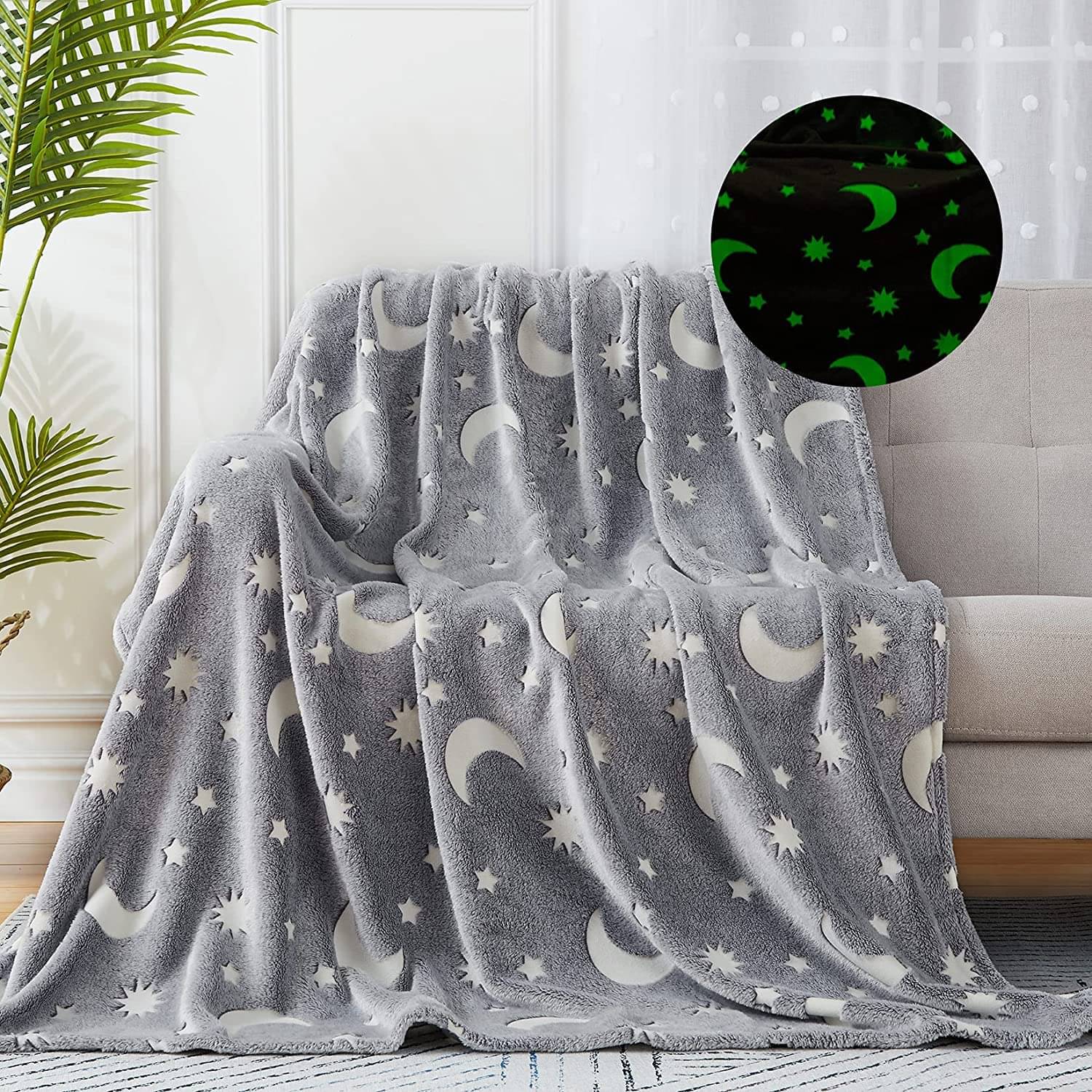 AJUDIYA CREATION Grey Fleece Baby AC Blanket ( Pack of 1 )     			AJUDIYA CREATION Grey Fleece Baby AC Blanket ( Pack of 1 )