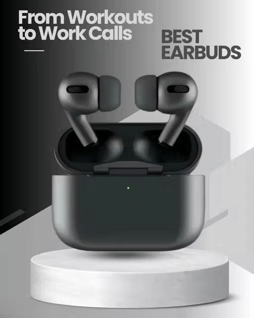     			ANC10 Pro with Case True Wireless Bluetooth Earphones  Long Playtime & Compatible for all Smartphones (BLACK)