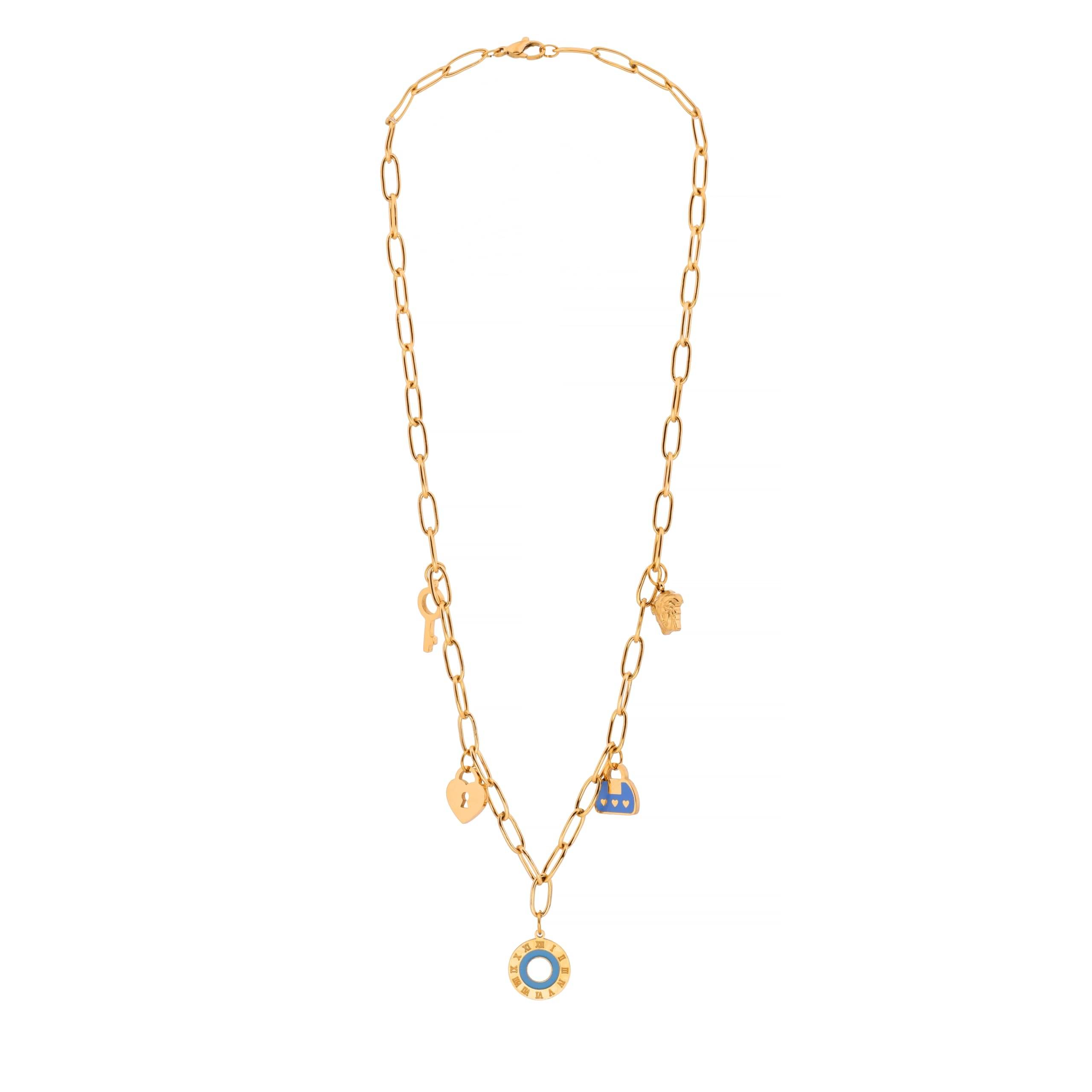     			ASHNERA Gold Stainless Steel Necklace ( Pack of 1 )