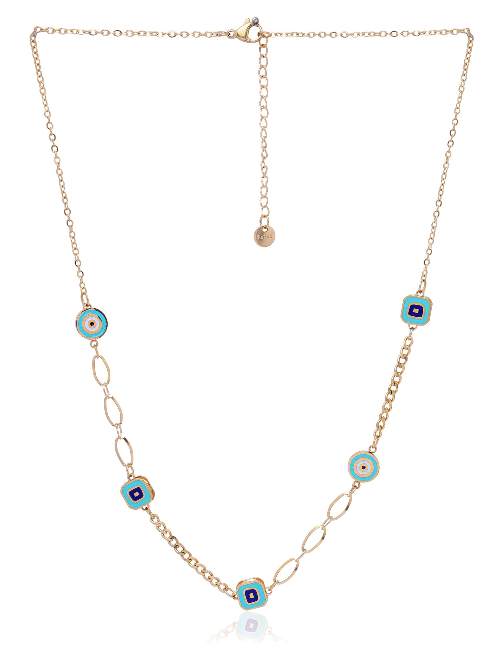     			ASHNERA Gold Stainless Steel Necklace ( Pack of 1 )