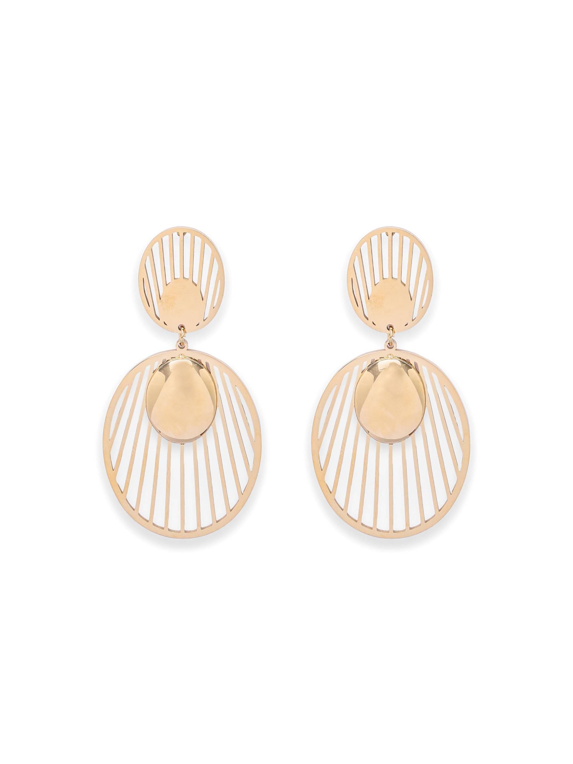     			ASHNERA. Gold Stud Earrings ( Pack of 1 )