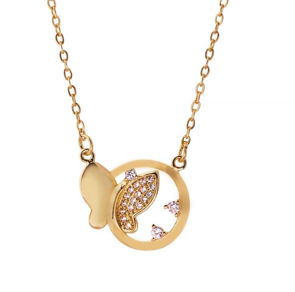     			ASHNERA Golden Stainless Steel Necklace ( Pack of 1 )