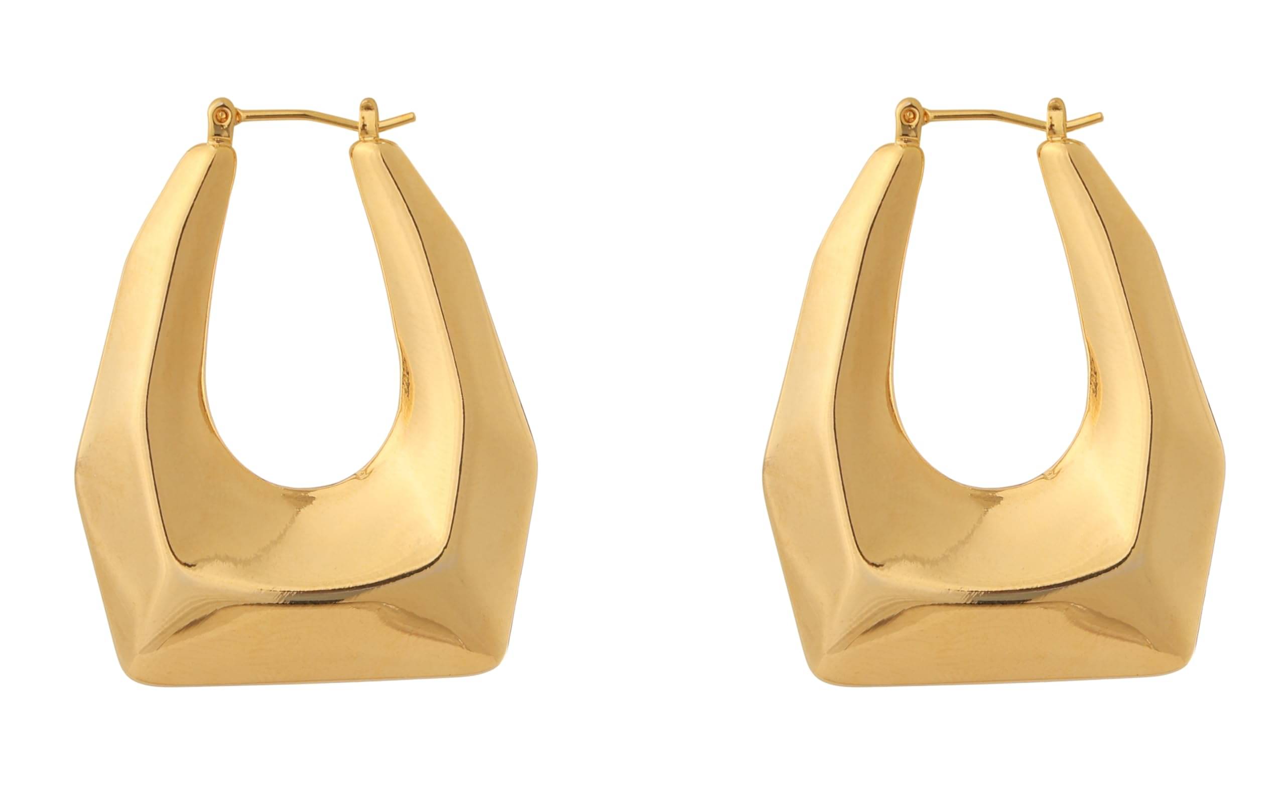     			ASHNERA. Golden Stud Earrings ( Pack of 1 )