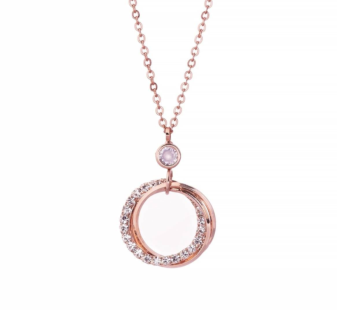 ASHNERA Rose Gold Stainless Steel Necklace ( Pack of 1 )     			ASHNERA Rose Gold Stainless Steel Necklace ( Pack of 1 )