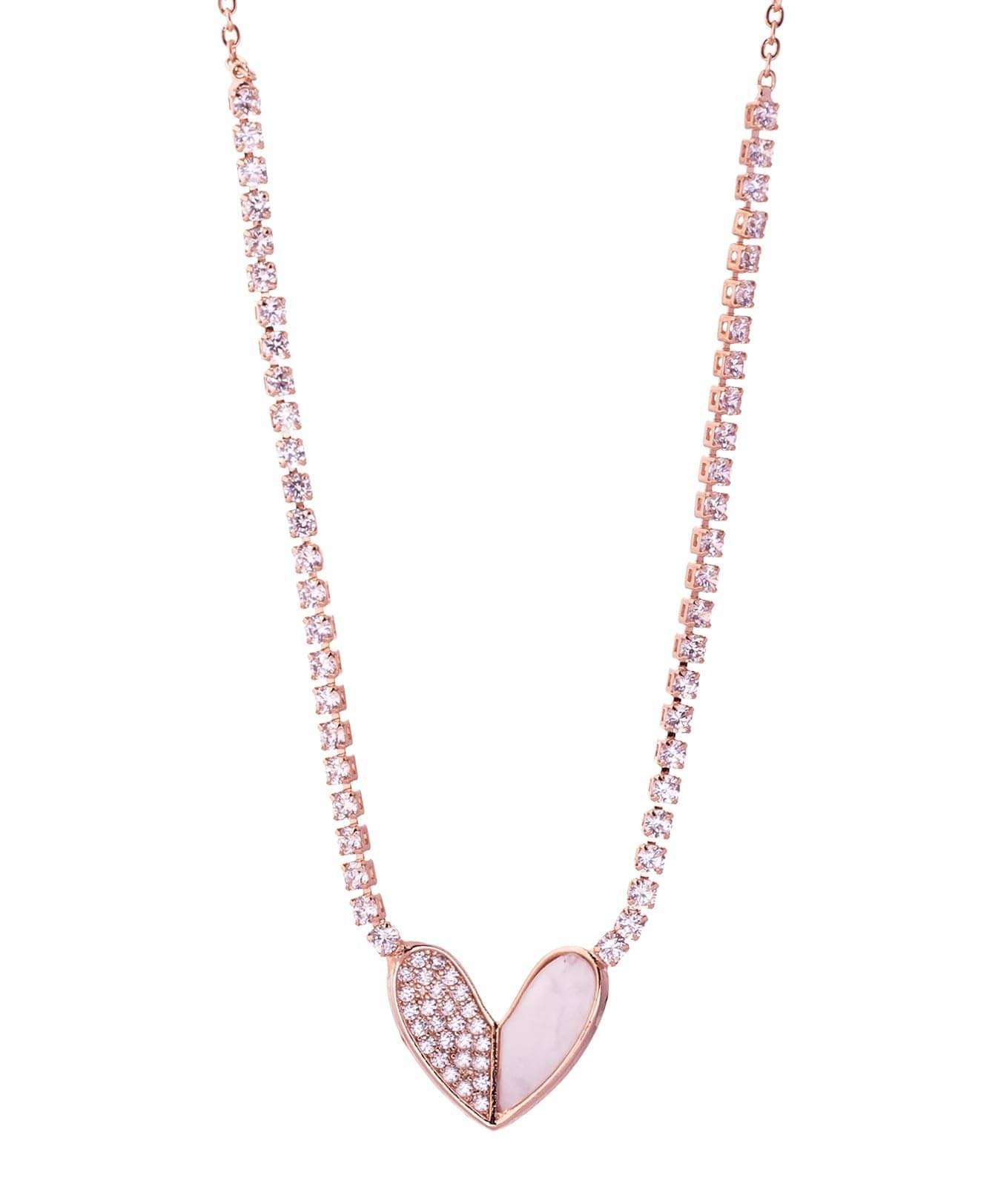 ASHNERA Rose Gold Stainless Steel Necklace ( Pack of 1 )     			ASHNERA Rose Gold Stainless Steel Necklace ( Pack of 1 )