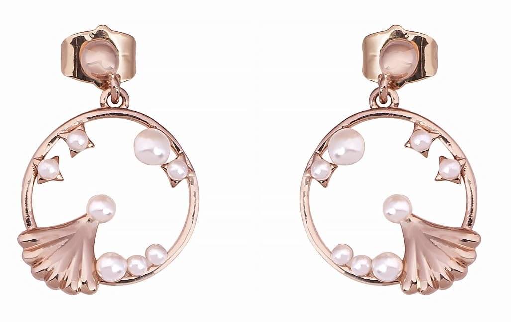     			ASHNERA. Rose Gold Stud Earrings ( Pack of 1 )