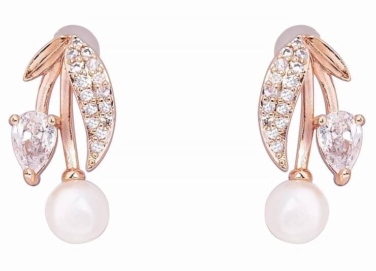     			ASHNERA. Rose Gold Stud Earrings ( Pack of 1 )