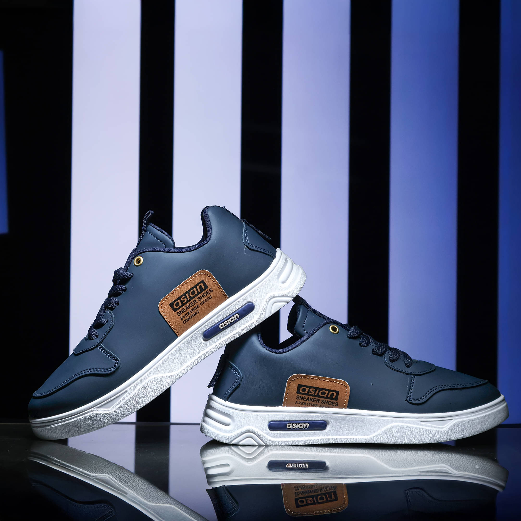     			ASIAN BOSTON-14 Navy Men's Sneakers