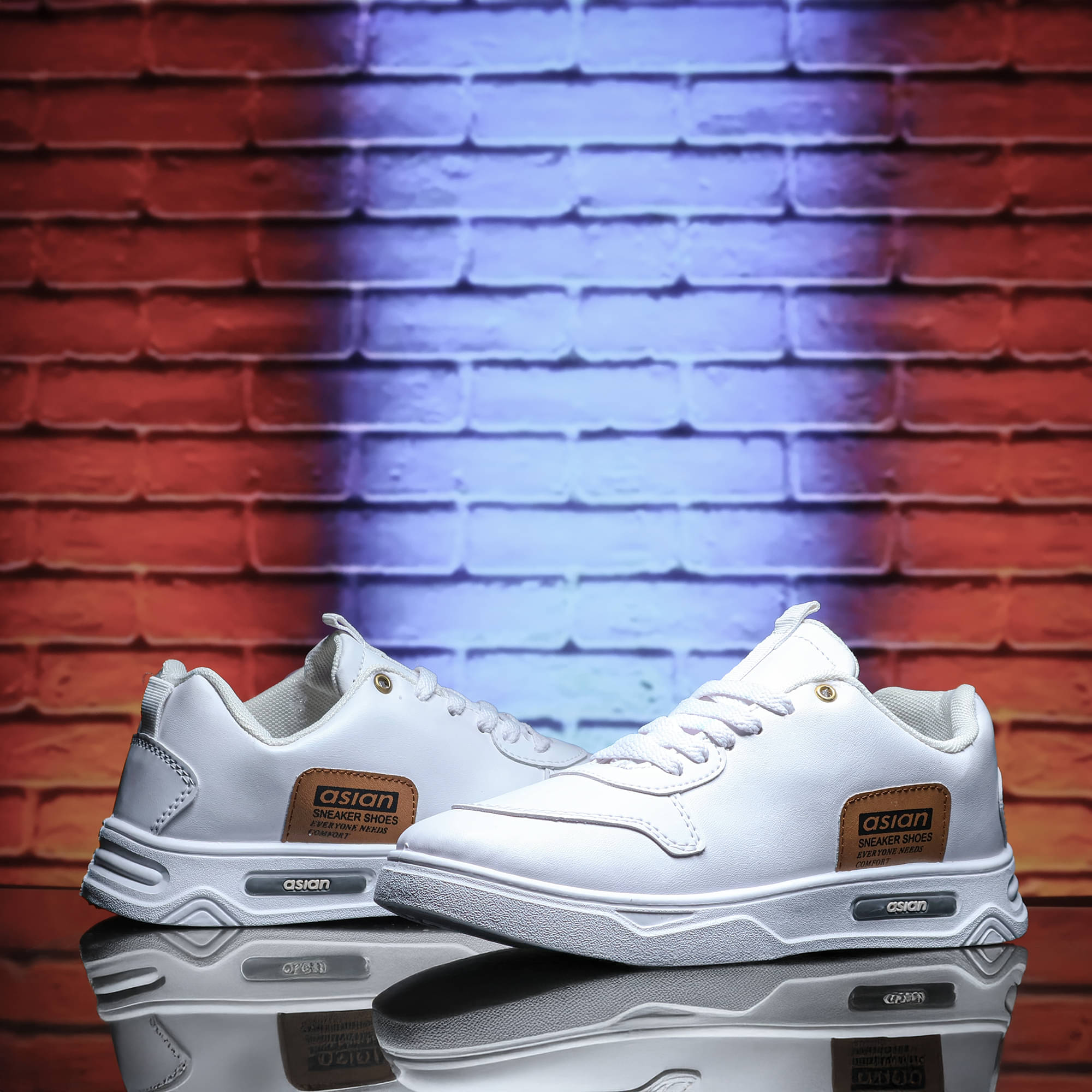     			ASIAN BOSTON-14 White Men's Sneakers