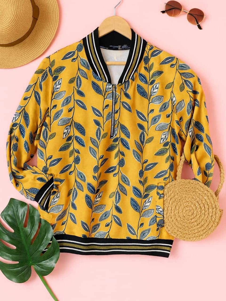     			AUSTIVO Women Cotton Blend V-Neck Sweatshirt For Heavy Winters ( Yellow )