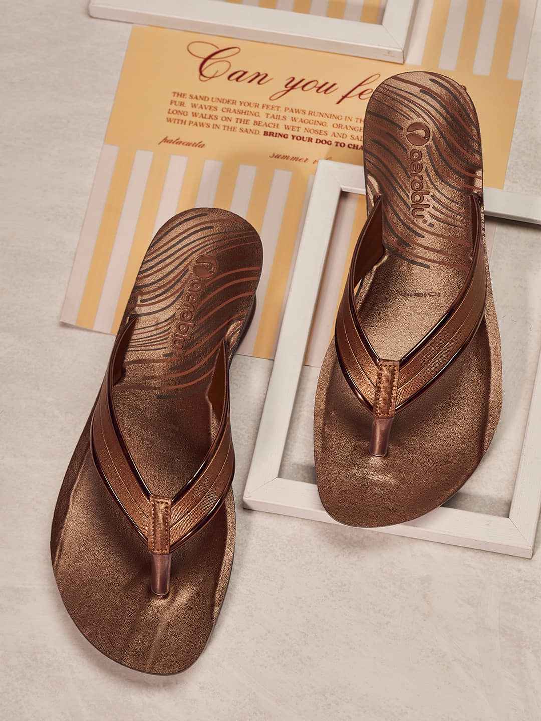 Aeroblu Bronze Women's Slip On Heels - Heels | Buy online on ZillyBuy