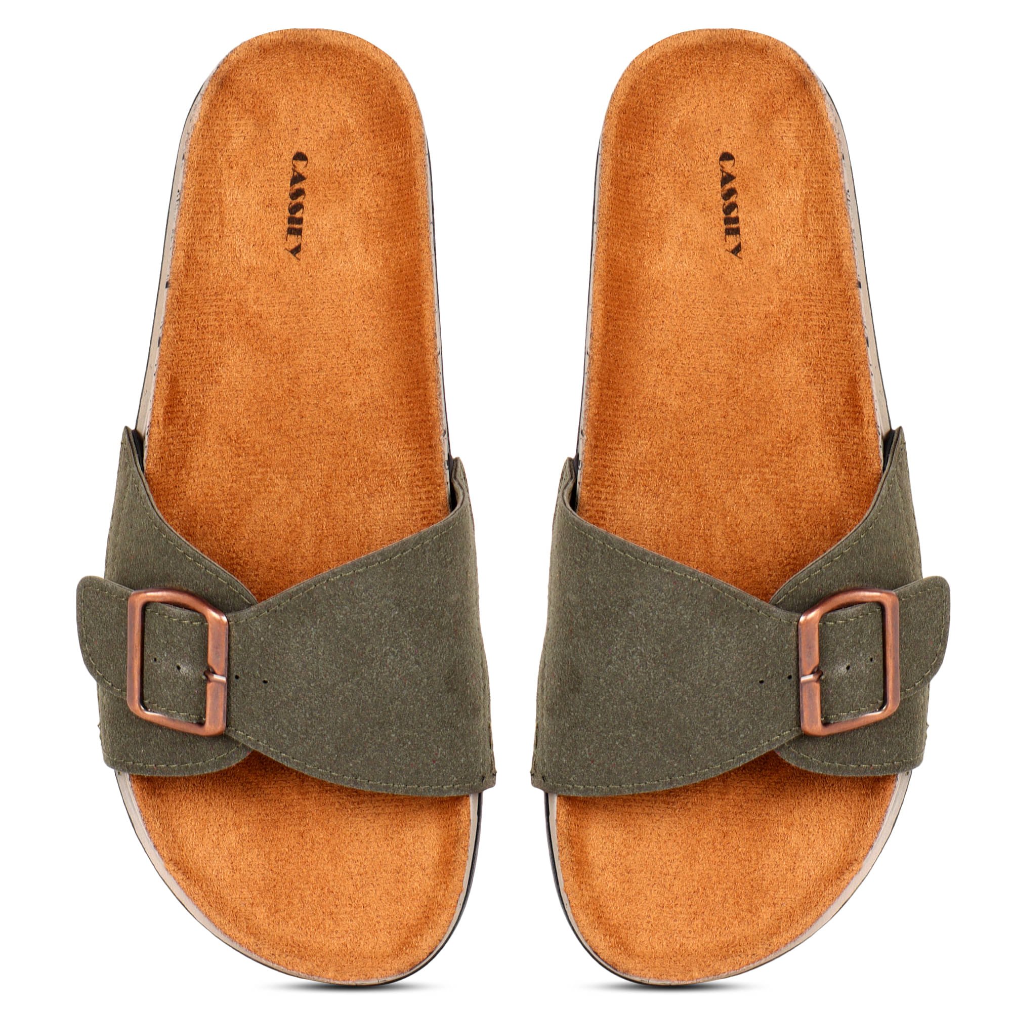 CASSIEY Green Women's Slip On Heels     			CASSIEY Green Women's Slip On Heels