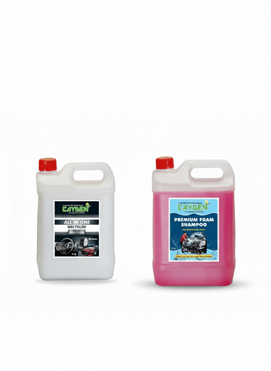     			CAYDEN - Premium Foam Shampoo and All in One Wax Polish 5l+5l | Combo Pack