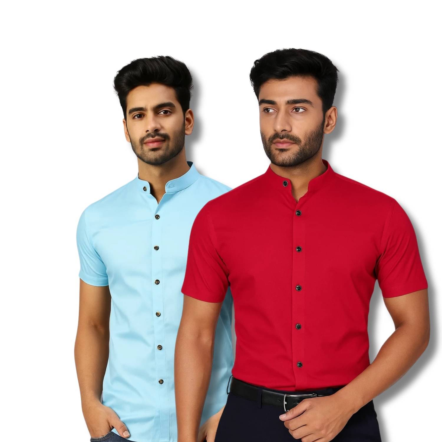 CROWNTAIL Cotton Blend Regular Fit Solids Half Sleeves Men's Casual Shirt - Light Green ( Pack of 2 ) CROWNTAIL Cotton Blend Regular Fit Solids Half Sleeves Men's Casual Shirt - Light Green ( Pack of 2 )