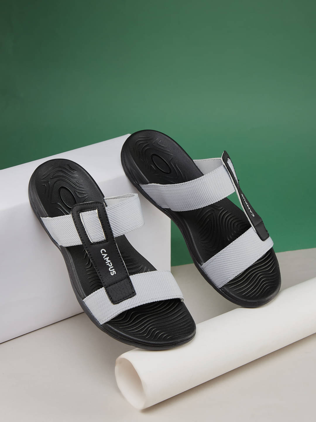     			Campus - Light Grey Men's Sandals