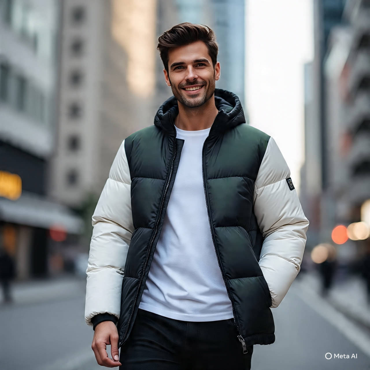     			Christy World Nylon Men's Quilted & Bomber Jacket - Dark Green ( Pack of 1 )