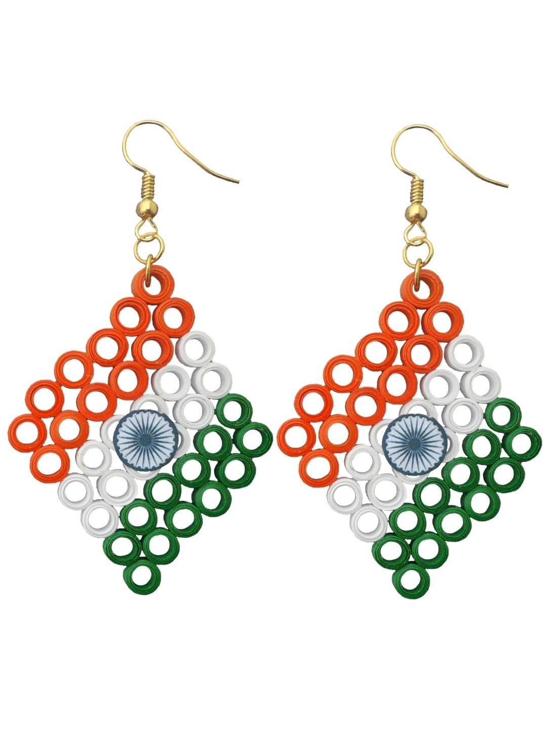     			Designer's Collection Multi Color Drop Earrings ( Pack of 1 )