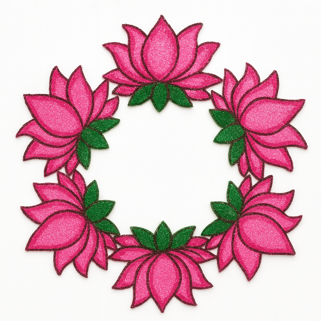     			Discopumpkin Multicolour Powder Rangoli - Pack of 6