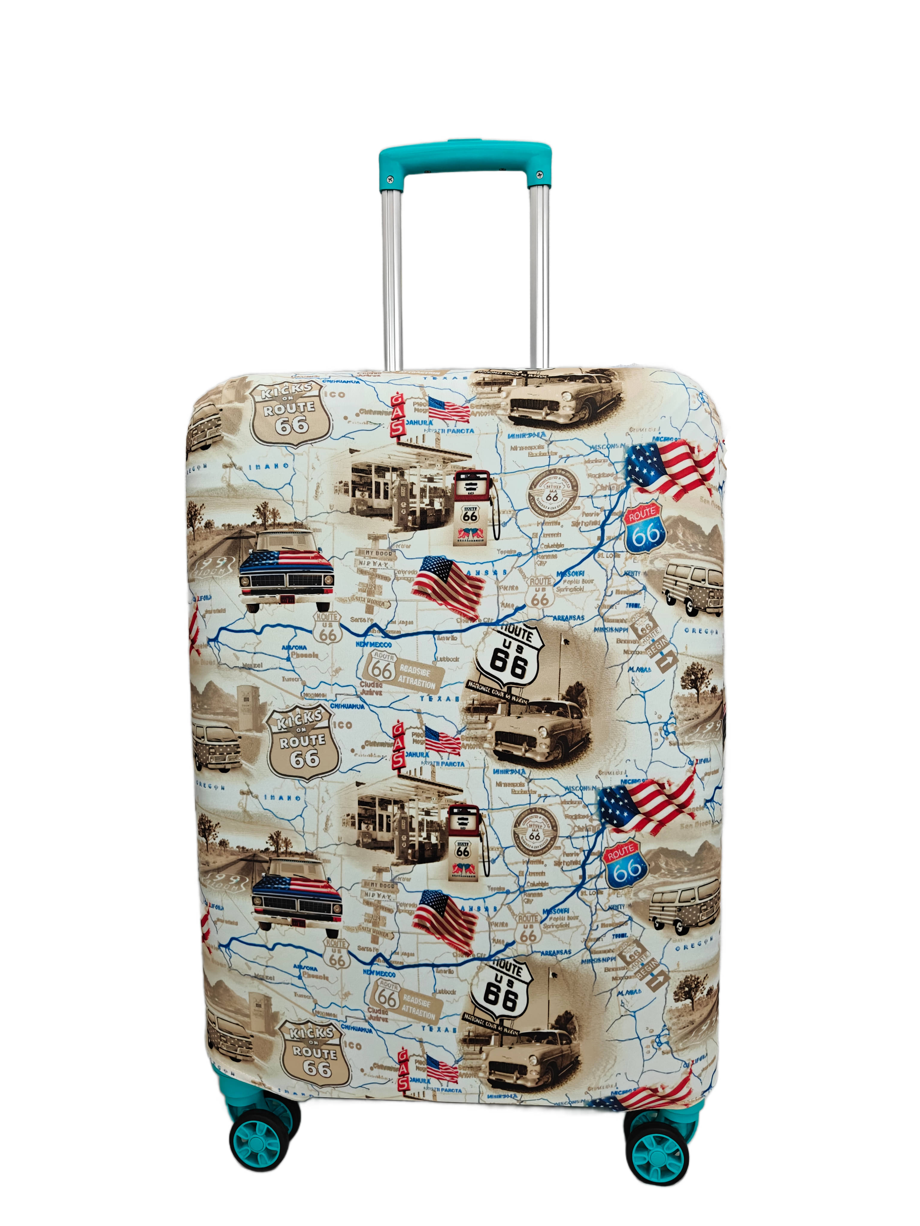 Generic NT Creation Beige L(Above 70cm) Check-in American Maps-1 L Luggage     			Generic NT Creation Beige L(Above 70cm) Check-in American Maps-1 L Luggage