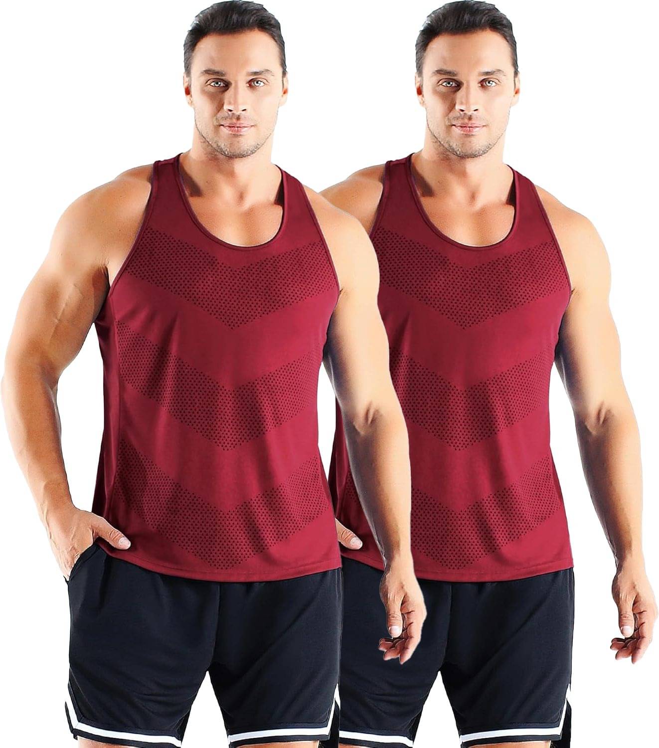     			Gereric T-hustler Pack of 2 Polyester Tank For Men ( Multicolor1 )