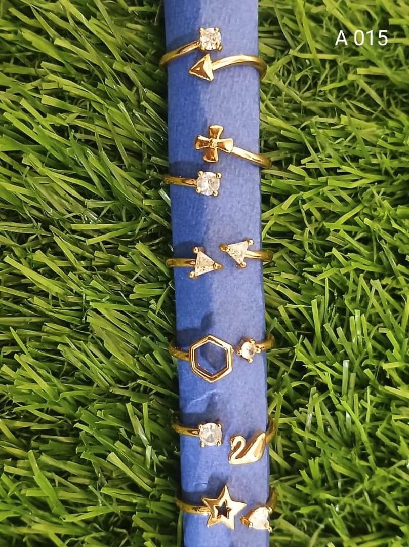 Gold Covering and Fancy Jewellery Golden Rings ( Pack of 1 )     			Gold Covering and Fancy Jewellery Golden Rings ( Pack of 1 )