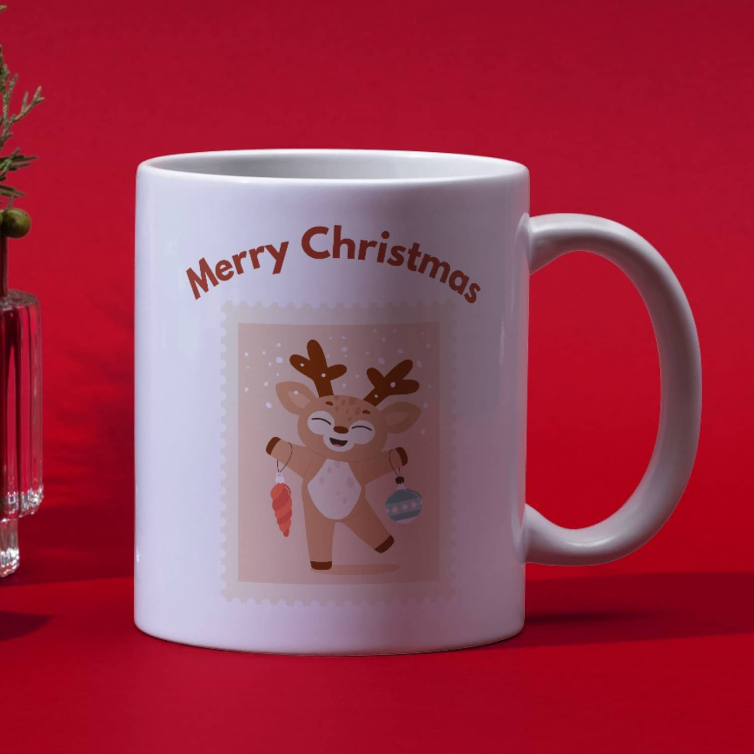     			Half Engineer Gifts - HE Joyful Xmas Printed Graphic Ceramic Coffee Mug 325 mL ( Pack of 1 )
