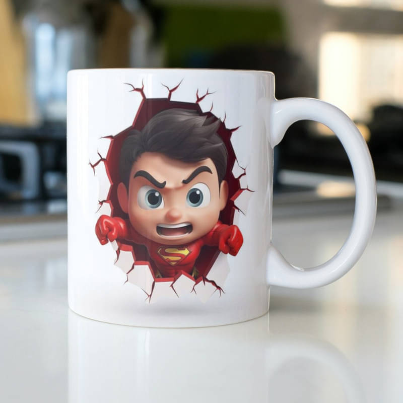 Half Engineer Gifts - HE Superman Printed Graphic Ceramic Coffee Mug 325 mL ( Pack of 1 )     			Half Engineer Gifts - HE Superman Printed Graphic Ceramic Coffee Mug 325 mL ( Pack of 1 )