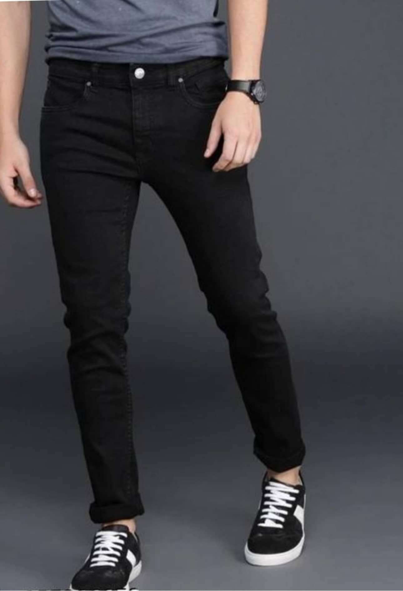 ICONIC ME Pack of 1 Boys Cotton Blend Jeans ( Black ) - Jeans | Buy online on ZillyBuy