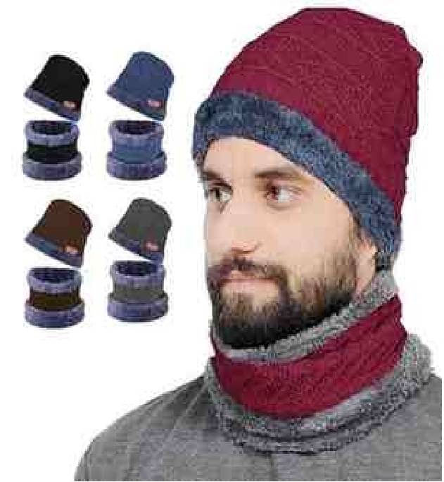     			Isanaa Pack of 1 Woollen Men's Cap ( Multicolor )