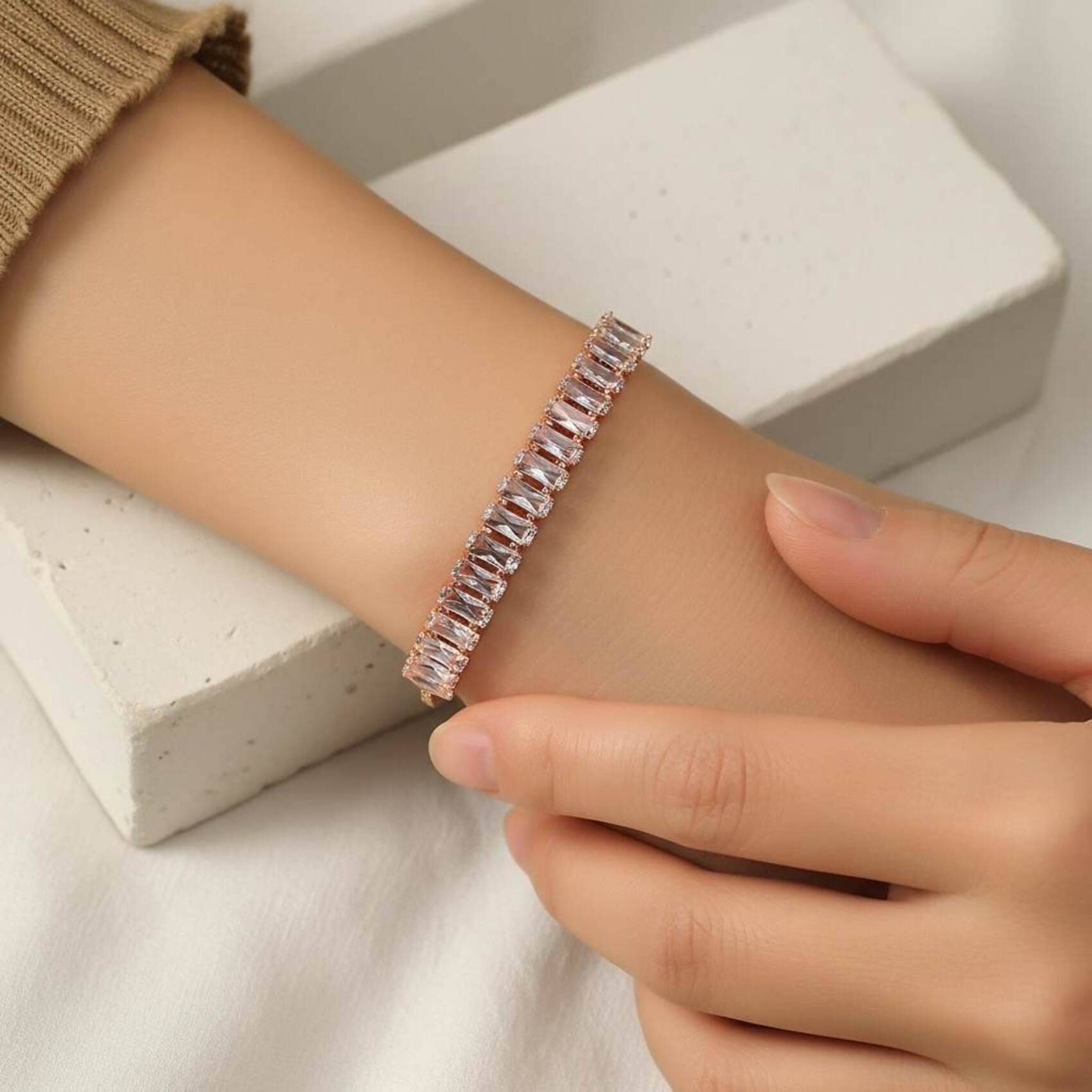 LAAZ Rose Gold Charm Bracelet ( Pack of 1 ) LAAZ Rose Gold Charm Bracelet ( Pack of 1 )