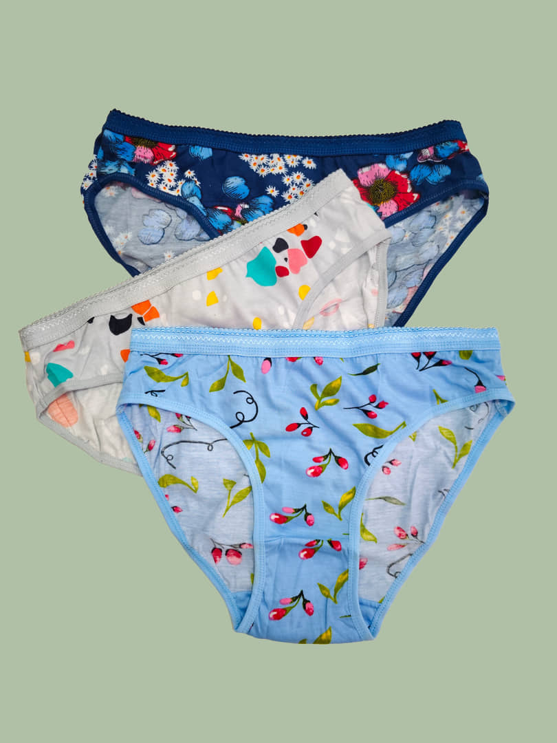 Ladyland Cotton Hipster ( Multicolor , Pack of 3 )