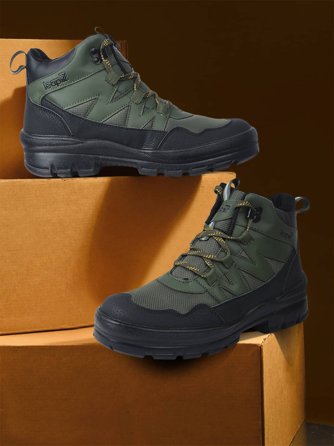 Liberty Olive Men's Hiking & Trekking Boots     			Liberty Olive Men's Hiking & Trekking Boots