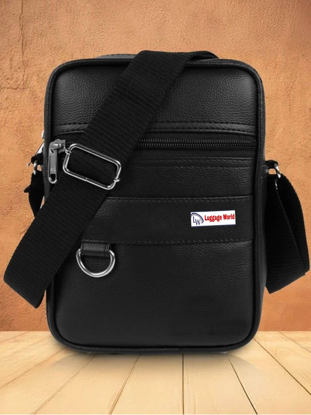 Luggage world 15 Ltrs Black Sling Bag for Unisex