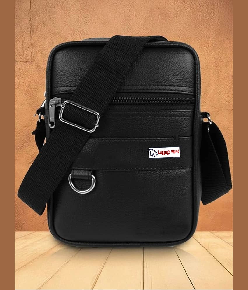 Luggage world 15 Ltrs Black Sling Bag for Unisex - Stationery | Buy online on ZillyBuy