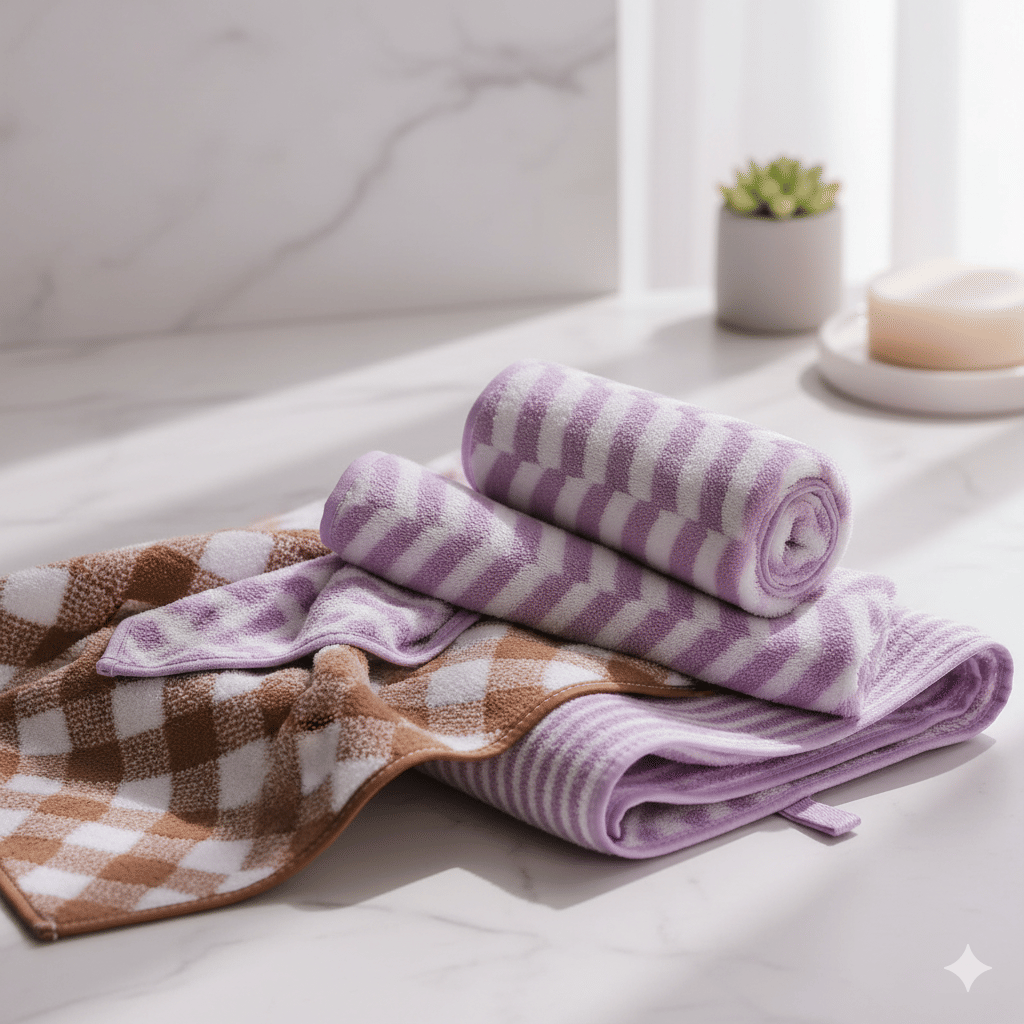     			Nelartndesign Pack of 3 Cotton 400 -GSM Bath Towel ( Multicolor )