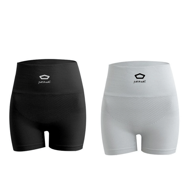     			Pathudi Women Cotton Blend Tummy Shaper ( Black,Grey )