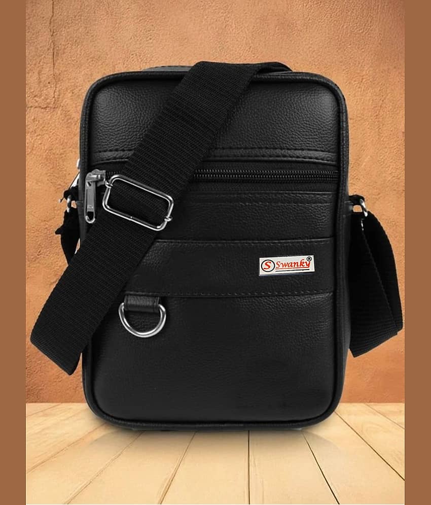 Swanky 15 Ltrs Black Sling Bag for Unisex - Stationery | Buy online on ZillyBuy