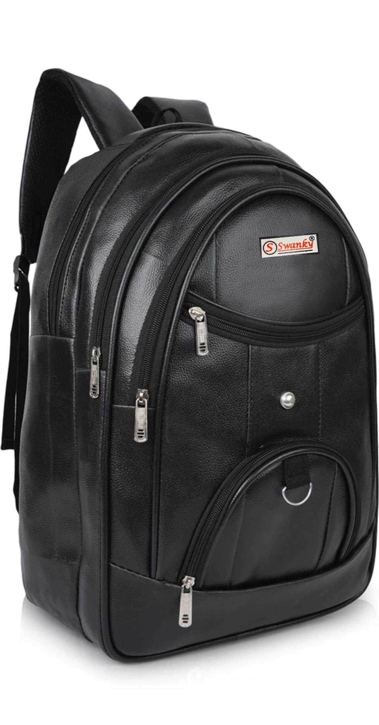 Swanky Black PU Backpack For Kids - Handbags | Buy online on ZillyBuy