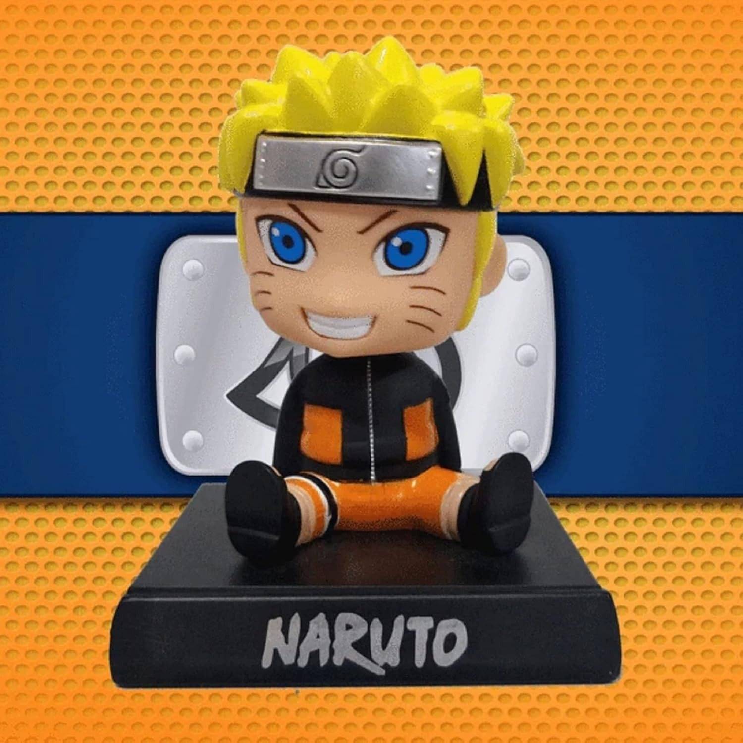     			Toonkiz Super Hero Naruto Action Figure Limited Edition Japanese Anime Bobblehead with Mobile Holder for Car Dashboard, Office Desk & Study Table (Pack of 1)