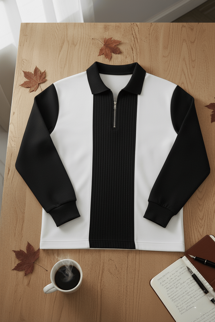 Try This Cotton Blend Polo Collar Men's Sweatshirt - Black ( Pack of 1 ) Try This Cotton Blend Polo Collar Men's Sweatshirt - Black ( Pack of 1 )