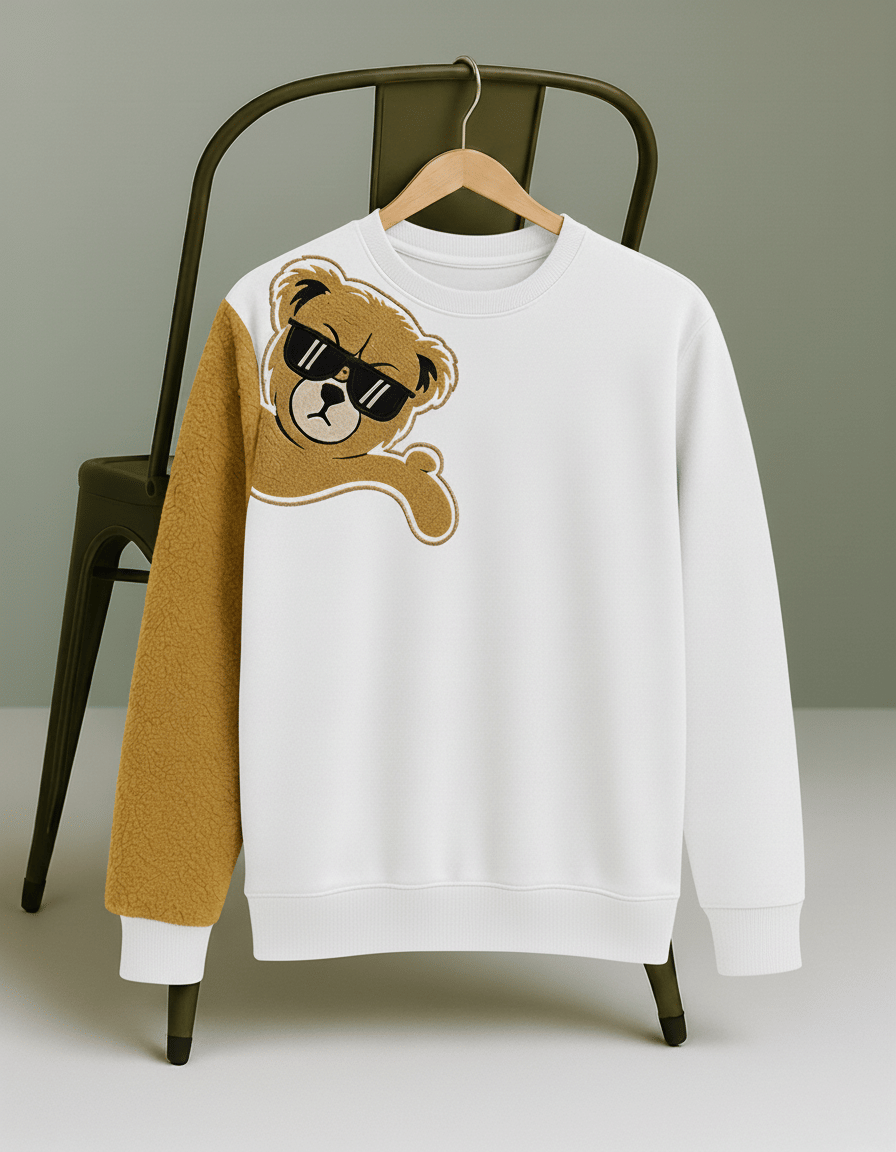 Try This Cotton Blend Round Neck Men's Sweatshirt - White ( Pack of 1 ) Try This Cotton Blend Round Neck Men's Sweatshirt - White ( Pack of 1 )