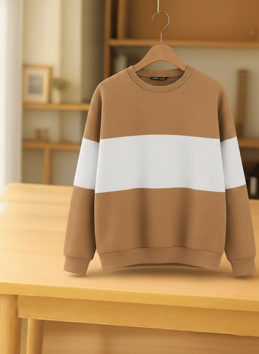     			Try This Cotton Blend Round Neck Men's Sweatshirt - Brown ( Pack of 1 )