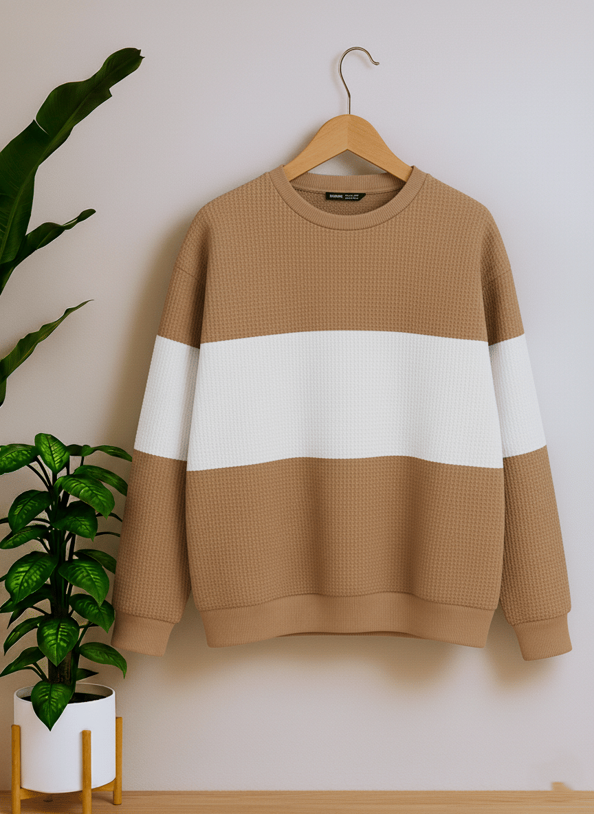     			Try This Cotton Blend Round Neck Men's Sweatshirt - Brown ( Pack of 1 )