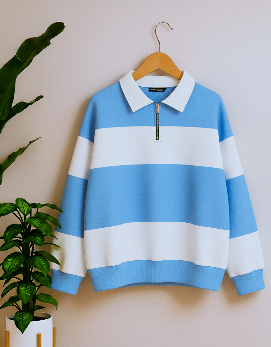 Try This Men Cotton Blend Regular Fit Colorblock Polo T Shirt ( Blue ) Try This Men Cotton Blend Regular Fit Colorblock Polo T Shirt ( Blue )