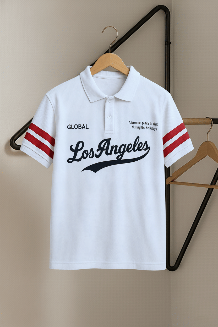     			Try This Men Cotton Blend Regular Fit Colorblock Polo T Shirt ( White )