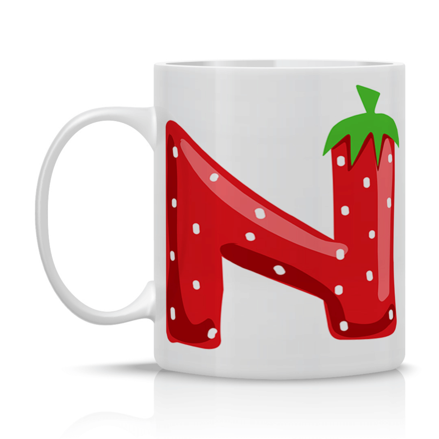     			VK Fahsion Strawberry_N Solid Ceramic Coffee Mug 350 mL ( Pack of 1 )