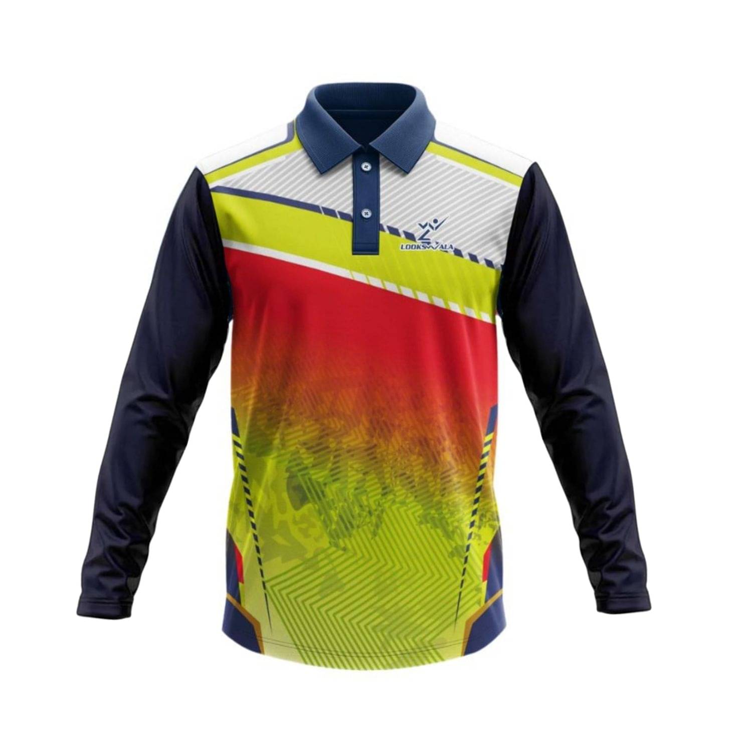 lookswala Multicolor Polyester Regular Fit Men's Sports Polo T-Shirt ( Pack of 1 ) lookswala Multicolor Polyester Regular Fit Men's Sports Polo T-Shirt ( Pack of 1 )